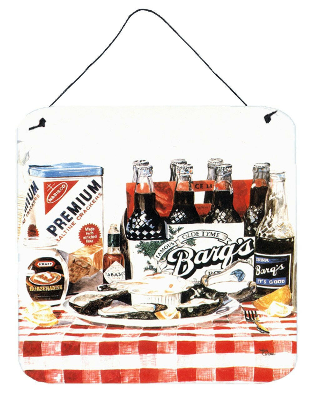 Barq's oysters Aluminium Metal Wall or Door Hanging Prints