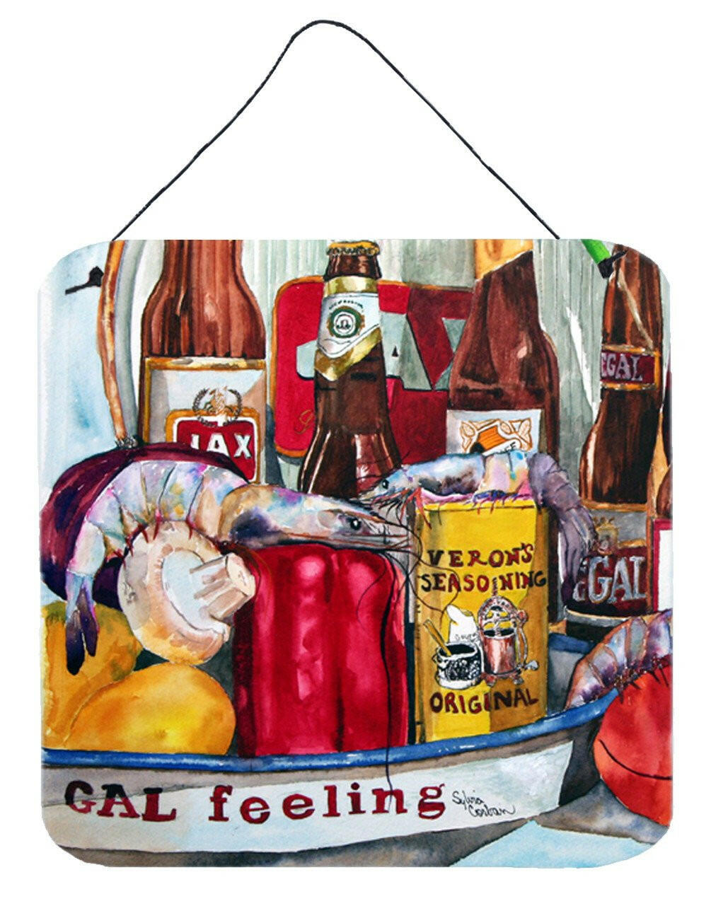 Veron's and New Orleans Beers Aluminium Metal Wall or Door Hanging Prints