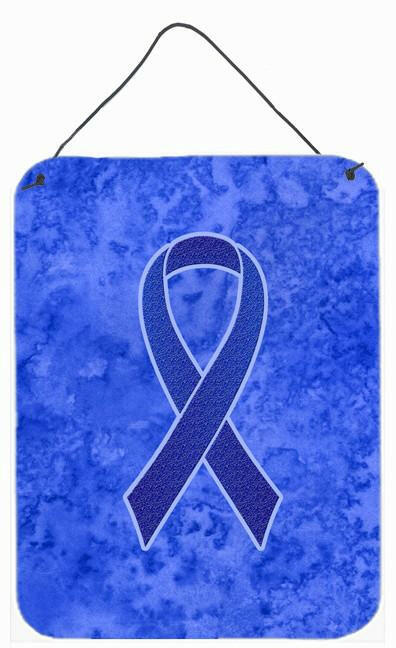 Dark Blue Ribbon for Colon Cancer Awareness Wall or Door Hanging Prints AN1202DS1216