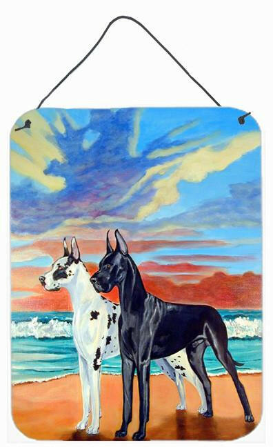 At sunset Great Dane Aluminium Metal Wall or Door Hanging Prints