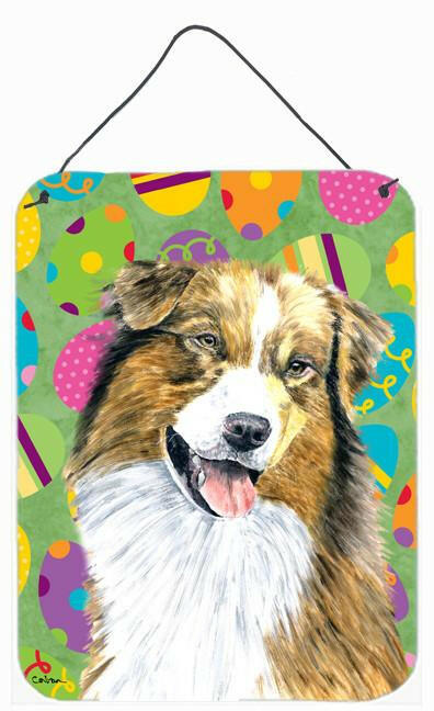 Australian Shepherd Easter Eggtravaganza Wall or Door Hanging Prints