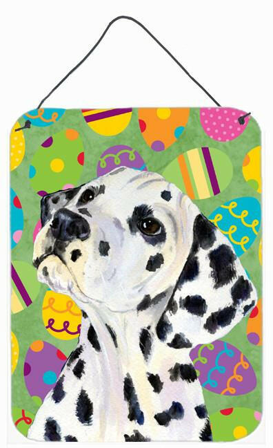 Dalmatian Easter Eggtravaganza Aluminium Metal Wall or Door Hanging Prints
