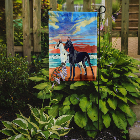 At sunset Great Dane Garden Flag – Decorative Outdoor Yard Flag