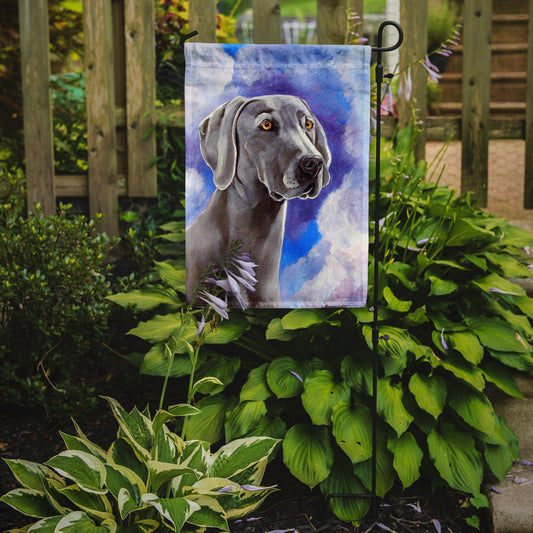 Azure Skies Weimaraner Garden Flag – Decorative Outdoor Yard Flag