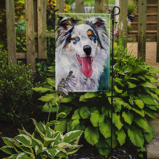 Australian Shepherd Blue Eyes Garden Flag – Decorative Outdoor Yard Flag 7358GF