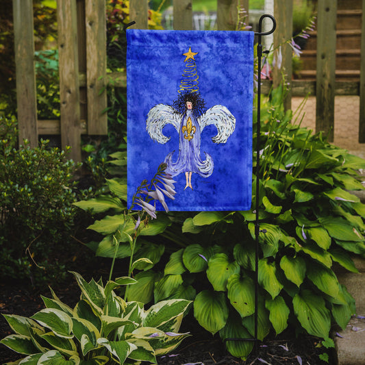 Christmas Angel Fleur de lis Garden Flag – Decorative Outdoor Yard Flag