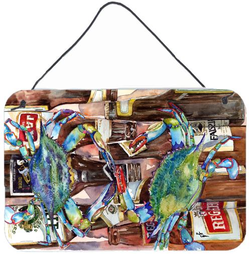 Blue Crabby New Orleans Beer Bottles Wall or Door Hanging Prints