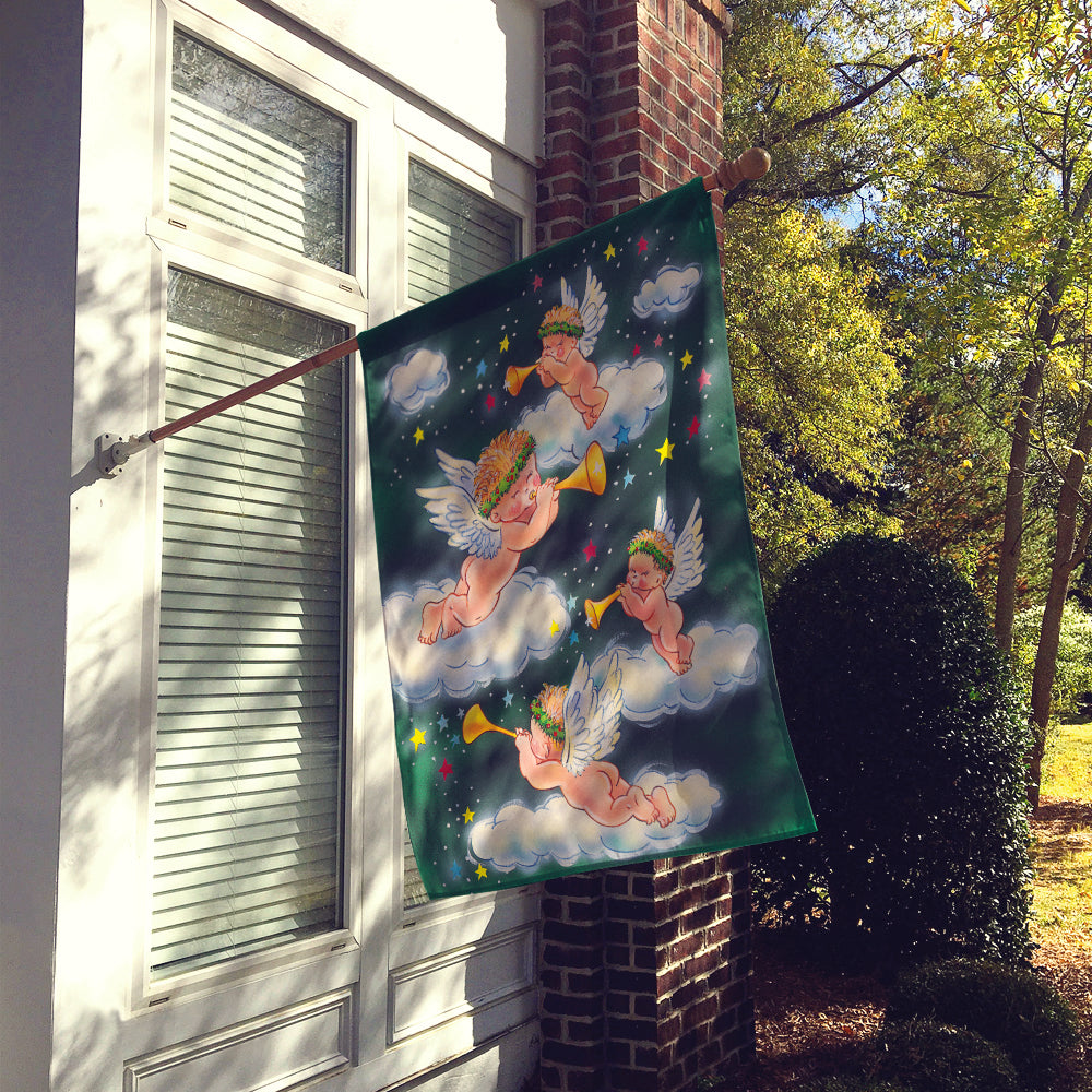 Angels on Green Flag Canvas House Size AAH7253CHF