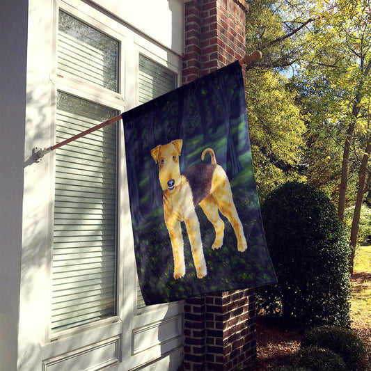 Delta Airedale Terrier Flag Canvas House Size AMB1188CHF