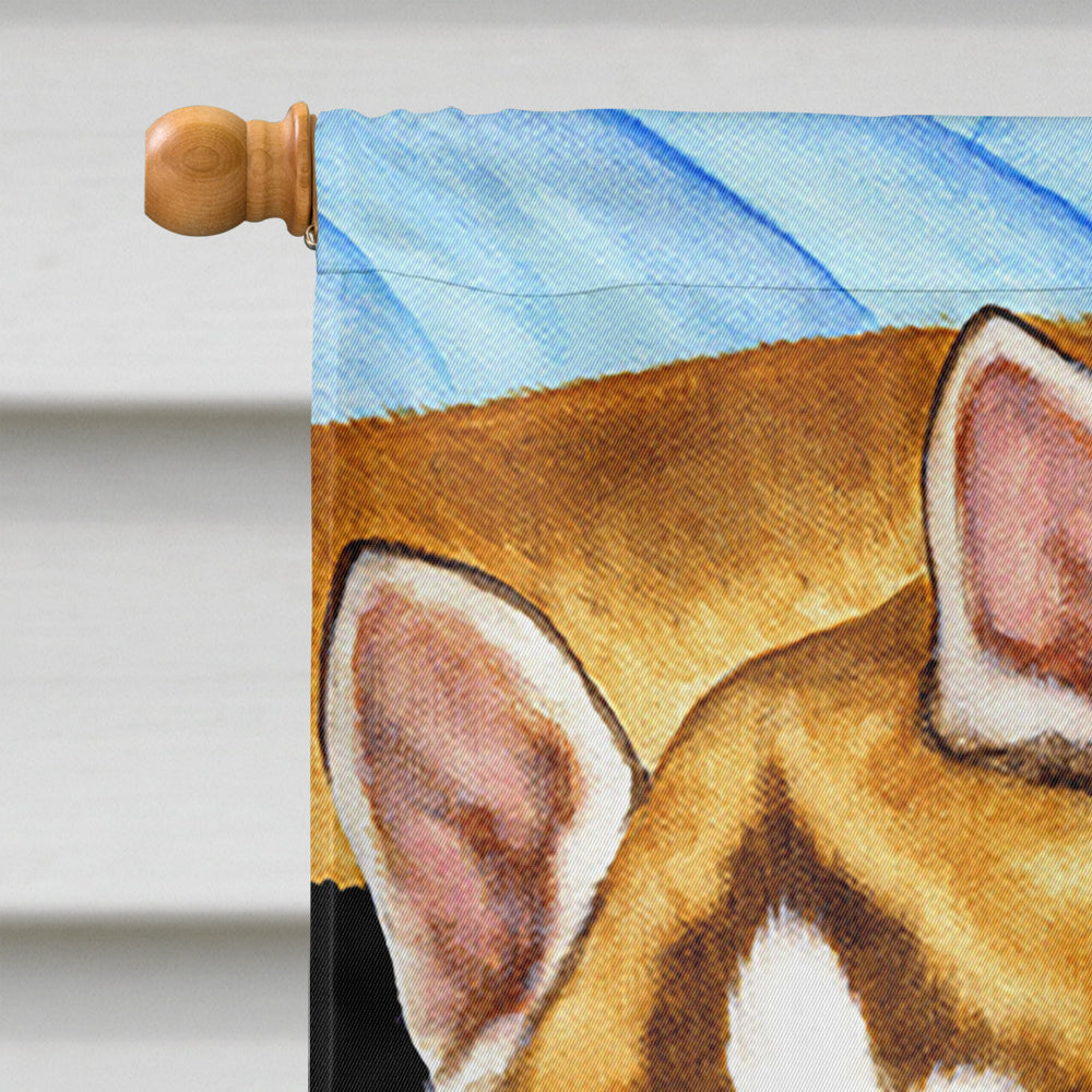 Snow Angels Siberian Husky Flag Canvas House Size AMB1327CHF