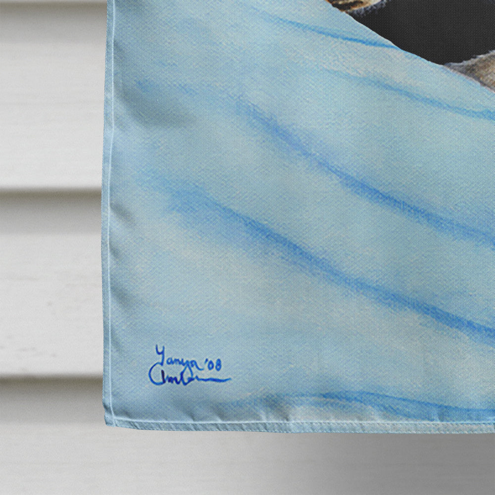 Snow Angels Siberian Husky Flag Canvas House Size AMB1327CHF
