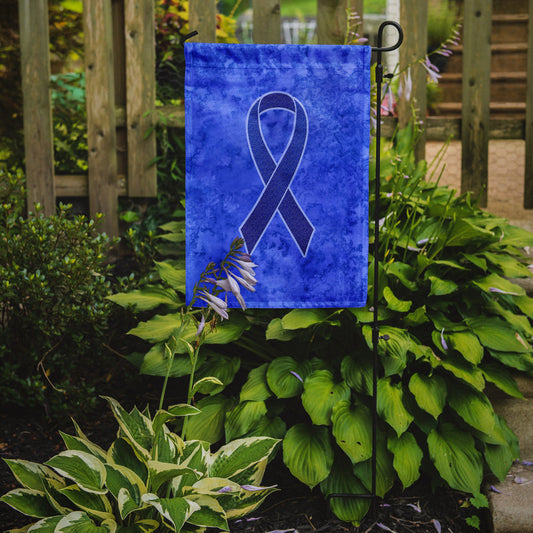 Dark Blue Ribbon for Colon Cancer Awareness Garden Flag – Inspirational Outdoor Support Decor AN1202GF