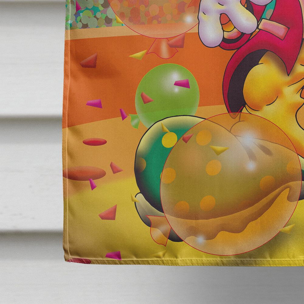 Happy Birthday Clown Flag Canvas House Size APH1662CHF