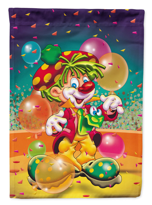 Happy Birthday Clown Garden Flag - Outdoor Decorative Yard Flag