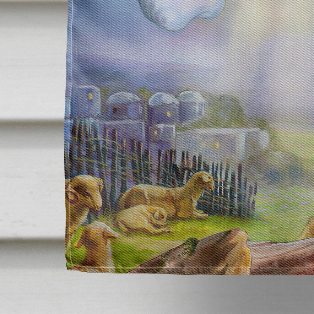 The Shepherds and Angels Appearing Flag Canvas House Size APH5469CHF