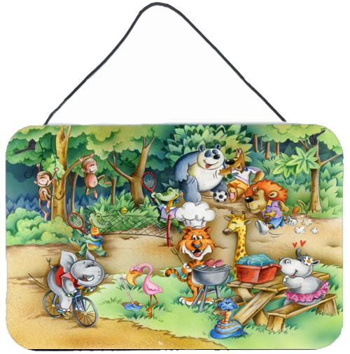 Animals at A Picnic Wall or Door Hanging Prints APH6821DS812