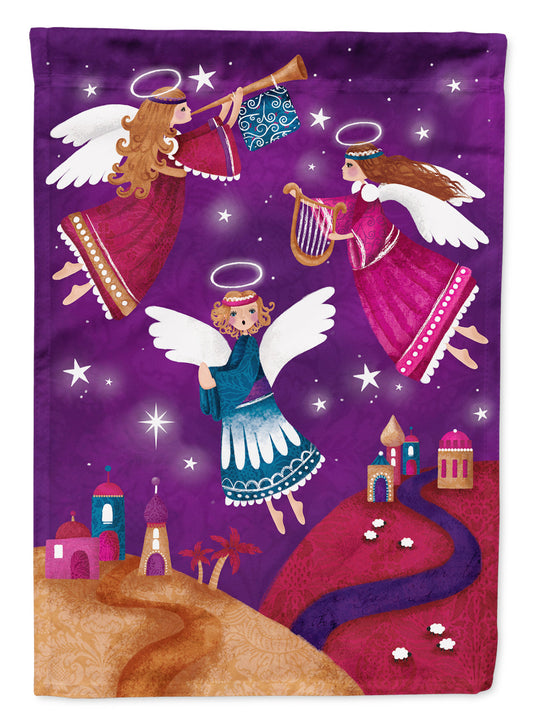 Christmas Angels in Purple Garden Flag – Decorative Outdoor Yard Flag APH7082GF