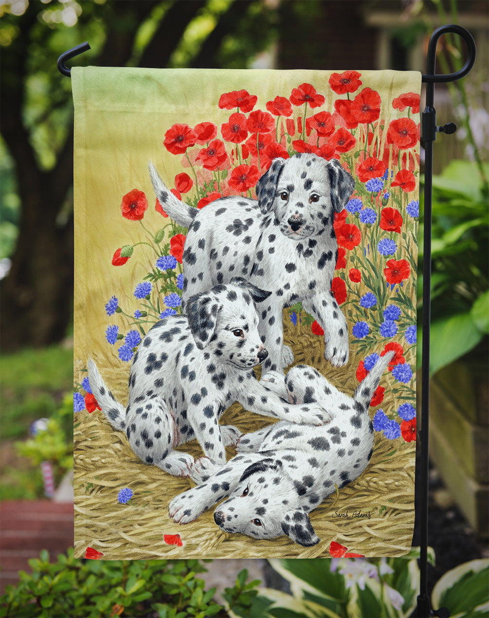 Dalmatian Pups Garden Flag – Decorative Outdoor Yard Flag ASA2071GF