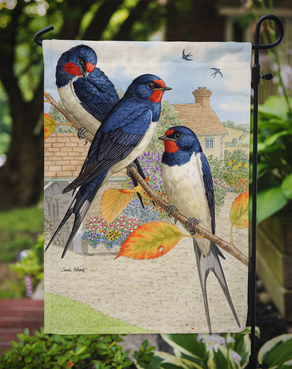 Barn Swallows Garden Flag – Decorative Outdoor Yard Flag ASA2106GF