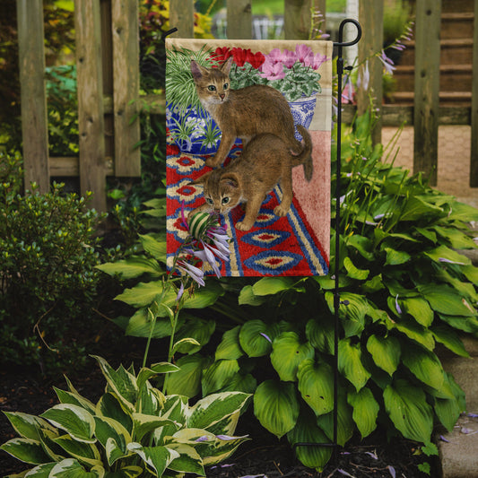 Abyssinian Kitten Garden Flag – Decorative Outdoor Yard Flag ASA2164GF