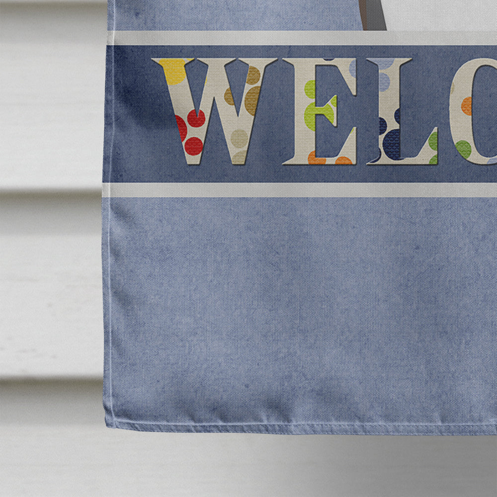 Alaskan Malamute Welcome Flag Canvas House Size BB1404CHF