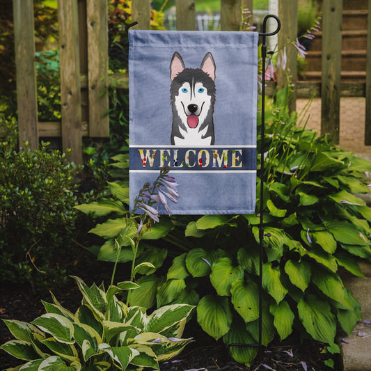 Alaskan Malamute Welcome Garden Flag – Decorative Outdoor Yard Flag BB1404GF
