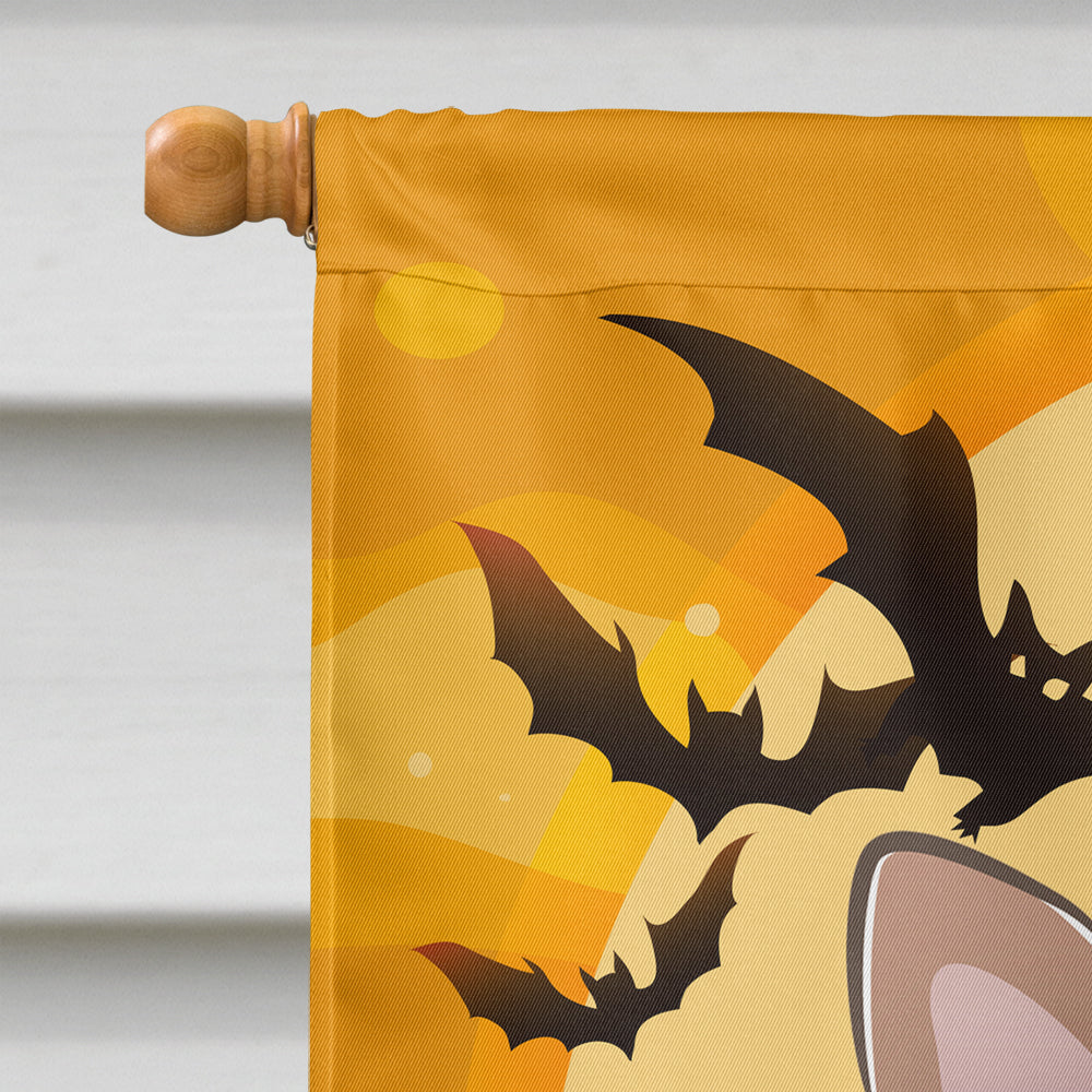 Halloween Yorkie Puppy Flag Canvas House Size BB1790CHF