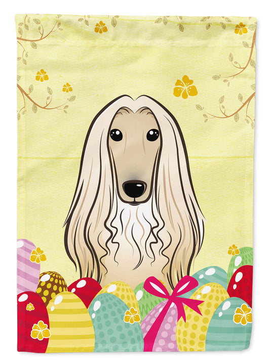 Afghan Hound Easter Egg Hunt Garden Flag - Outdoor Decorative Yard Flag BB1926GF