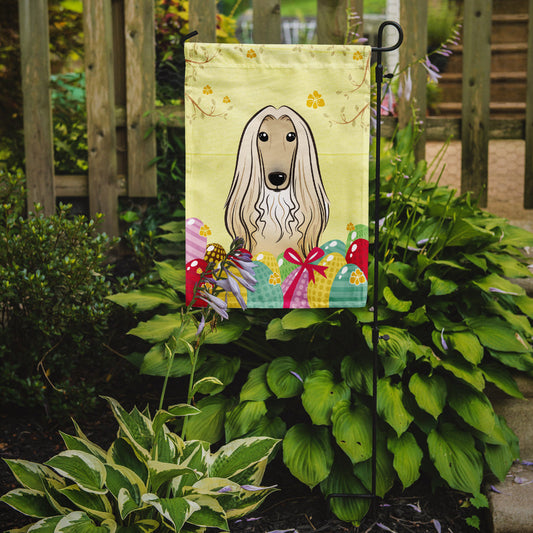Afghan Hound Easter Egg Hunt Garden Flag - Outdoor Decorative Yard Flag BB1926GF