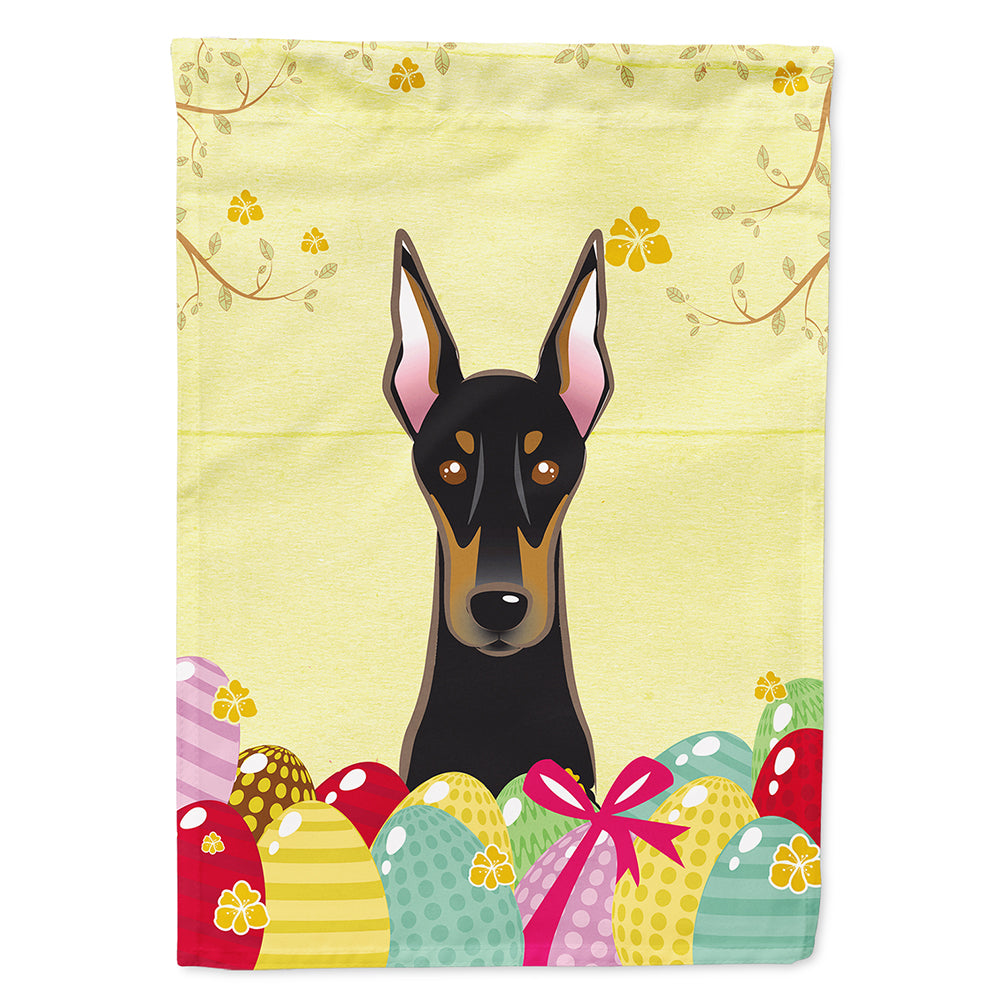 Doberman Easter Egg Hunt Flag Canvas House Size BB1927CHF