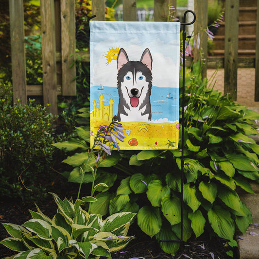 Alaskan Malamute Summer Beach Garden Flag – Decorative Outdoor Yard Flag BB2086GF