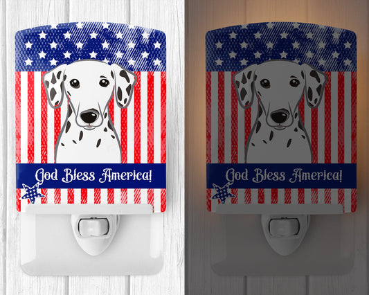 American Flag and Dalmatian Ceramic Night Light BB2140CNL