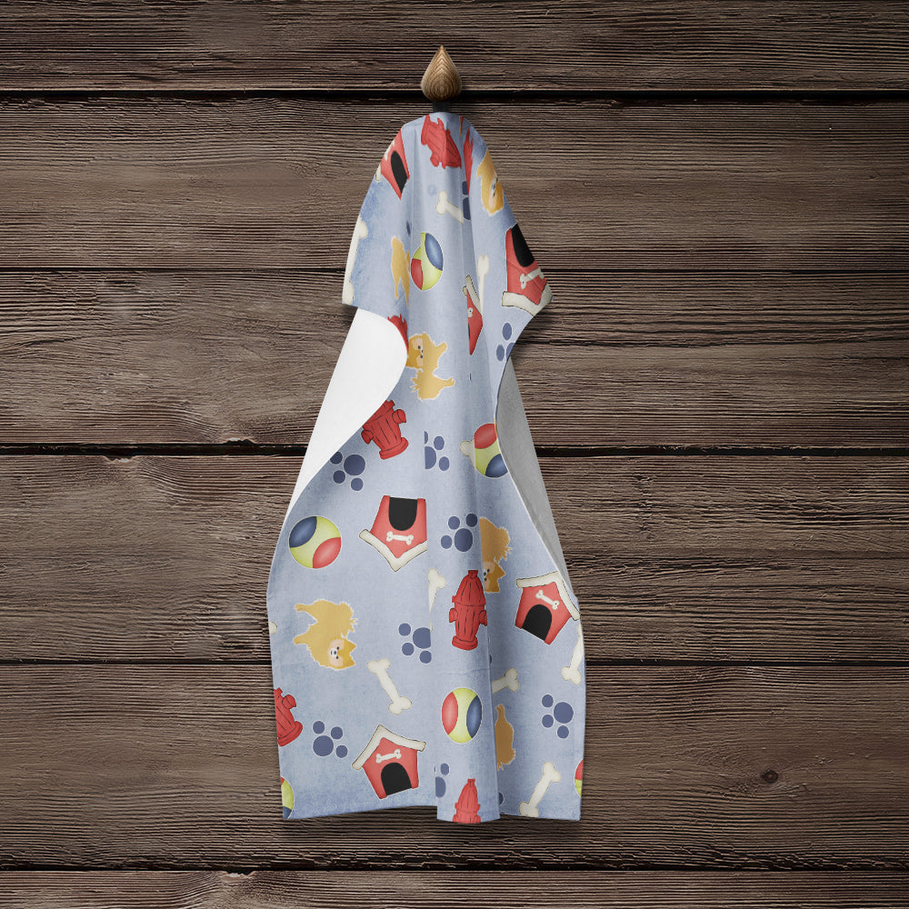 Dog House Collection Red Pomeranian Kitchen Towel BB4110KTWL