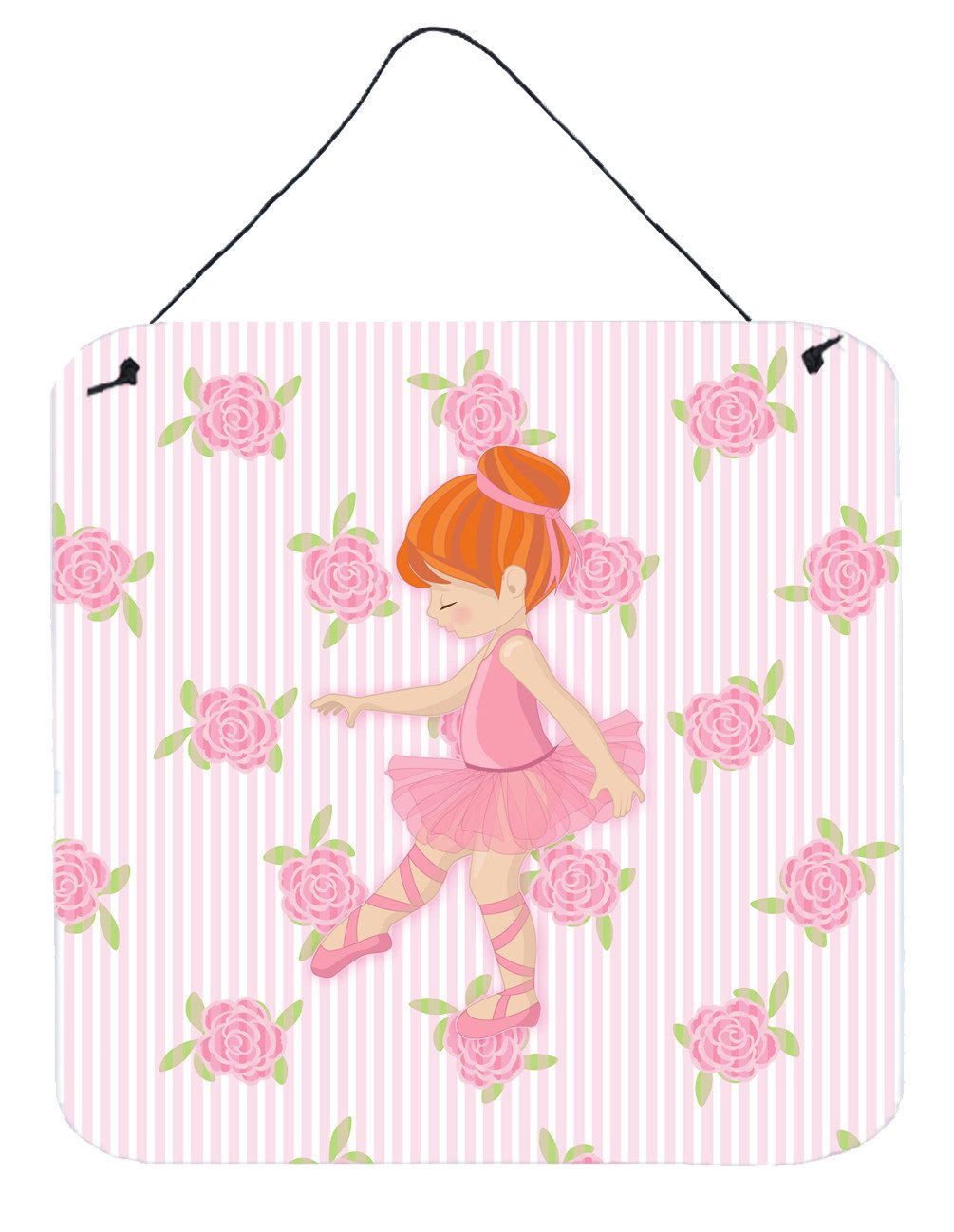 Ballerina Red Head Point Wall or Door Hanging Prints BB5170DS66