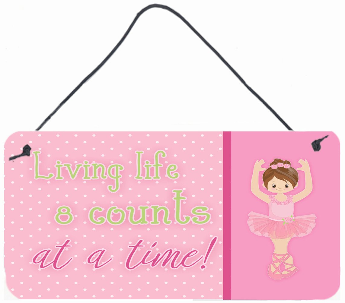 Ballet in 8 Counts Brunette Wall or Door Hanging Prints BB5396DS812
