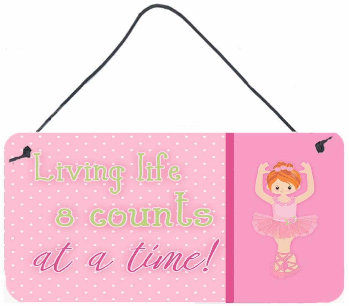Ballet in 8 Counts Red Hair Wall or Door Hanging Prints BB5398DS812
