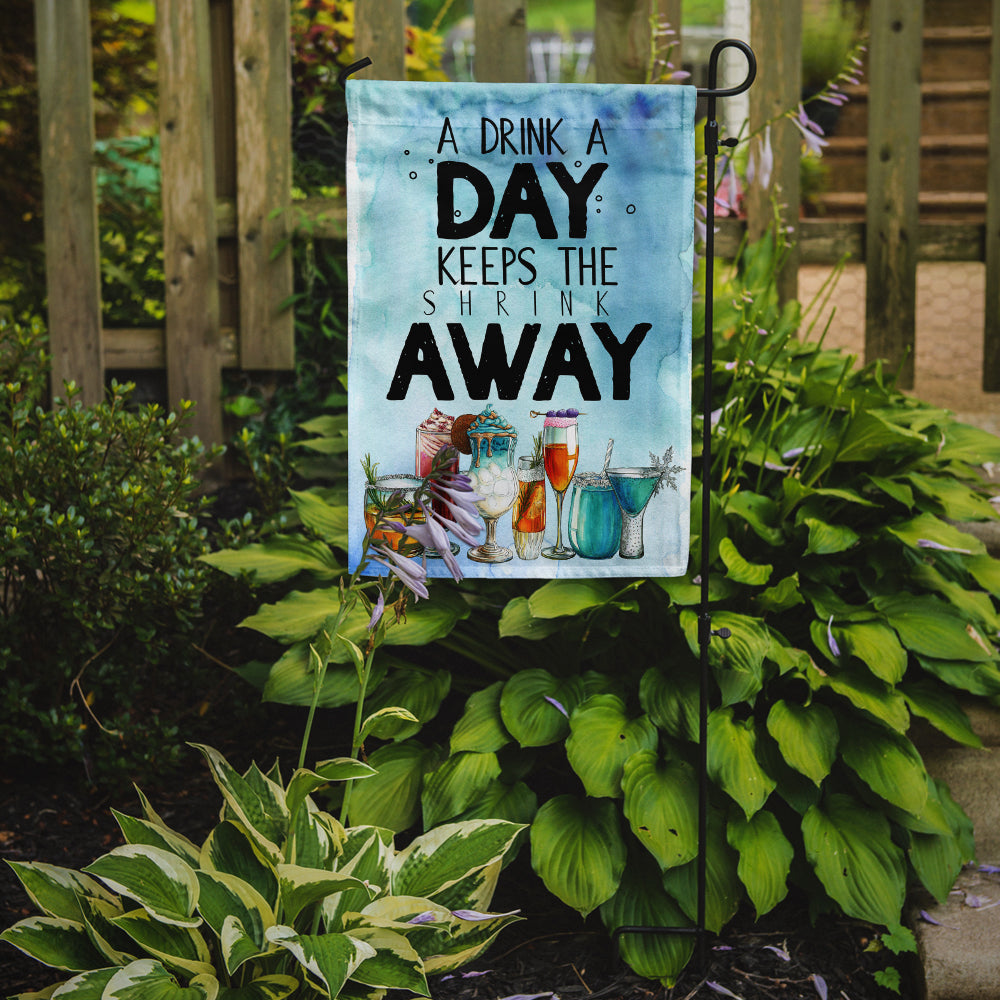 A Drink a Day Sign Garden Flag - Outdoor Decorative Yard Flag BB5410GF