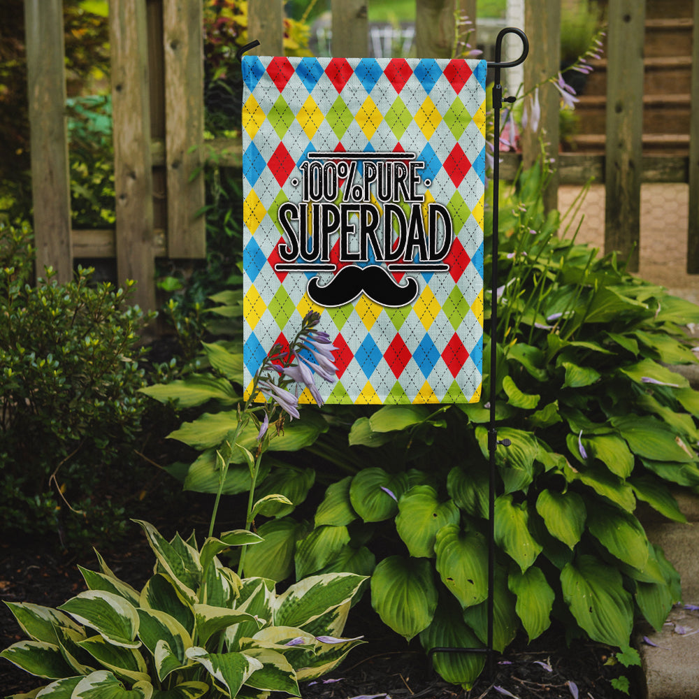 100% Pure Dad Argyle Garden Flag - Outdoor Decorative Yard Flag BB5440GF