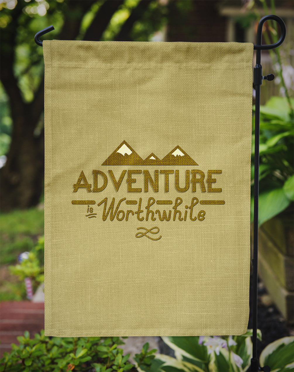 Adventure is Worthwhile Garden Flag - Outdoor Decorative Yard Flag BB5467GF