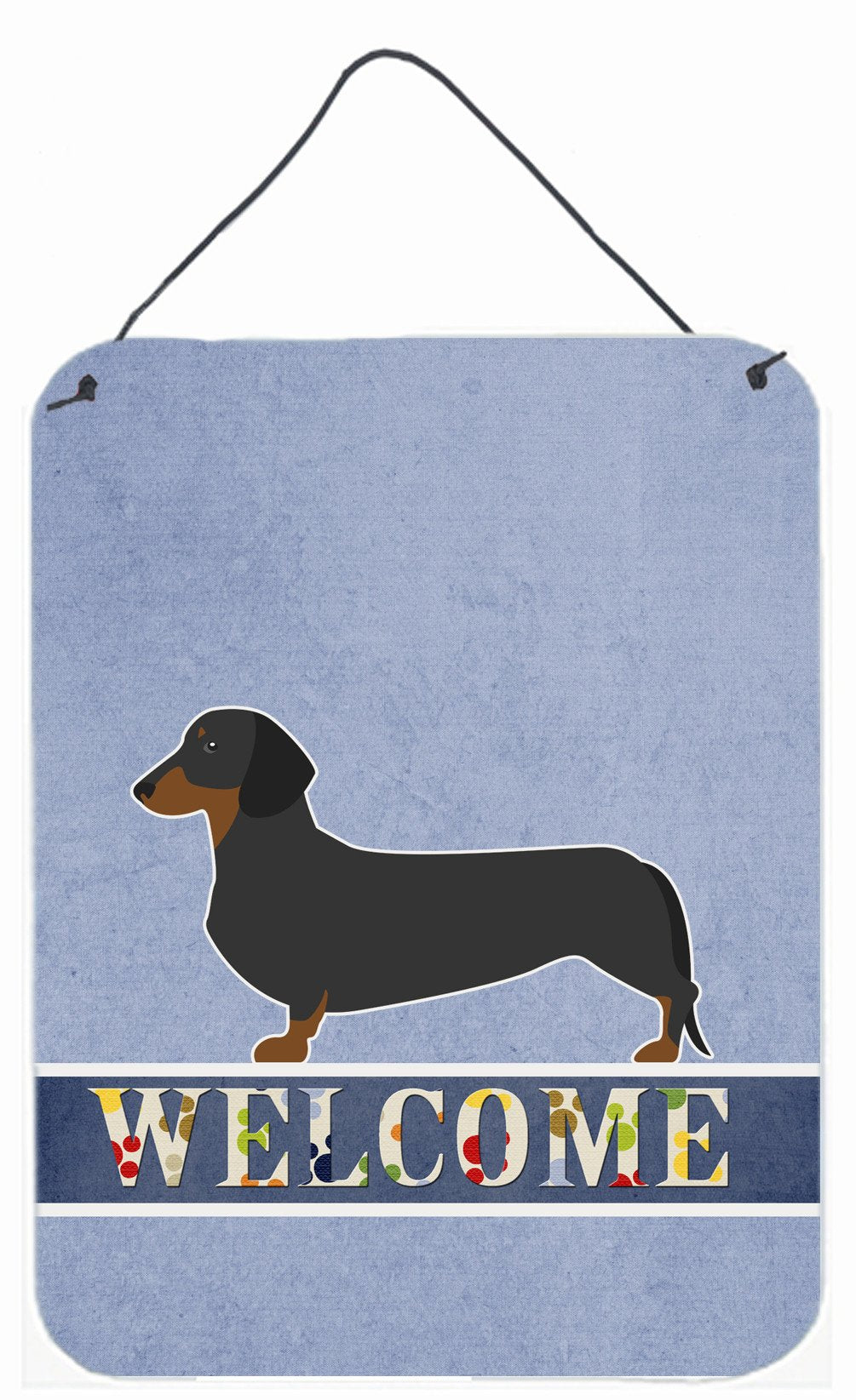 Dachshund Welcome Wall or Door Hanging Prints BB5486DS1216