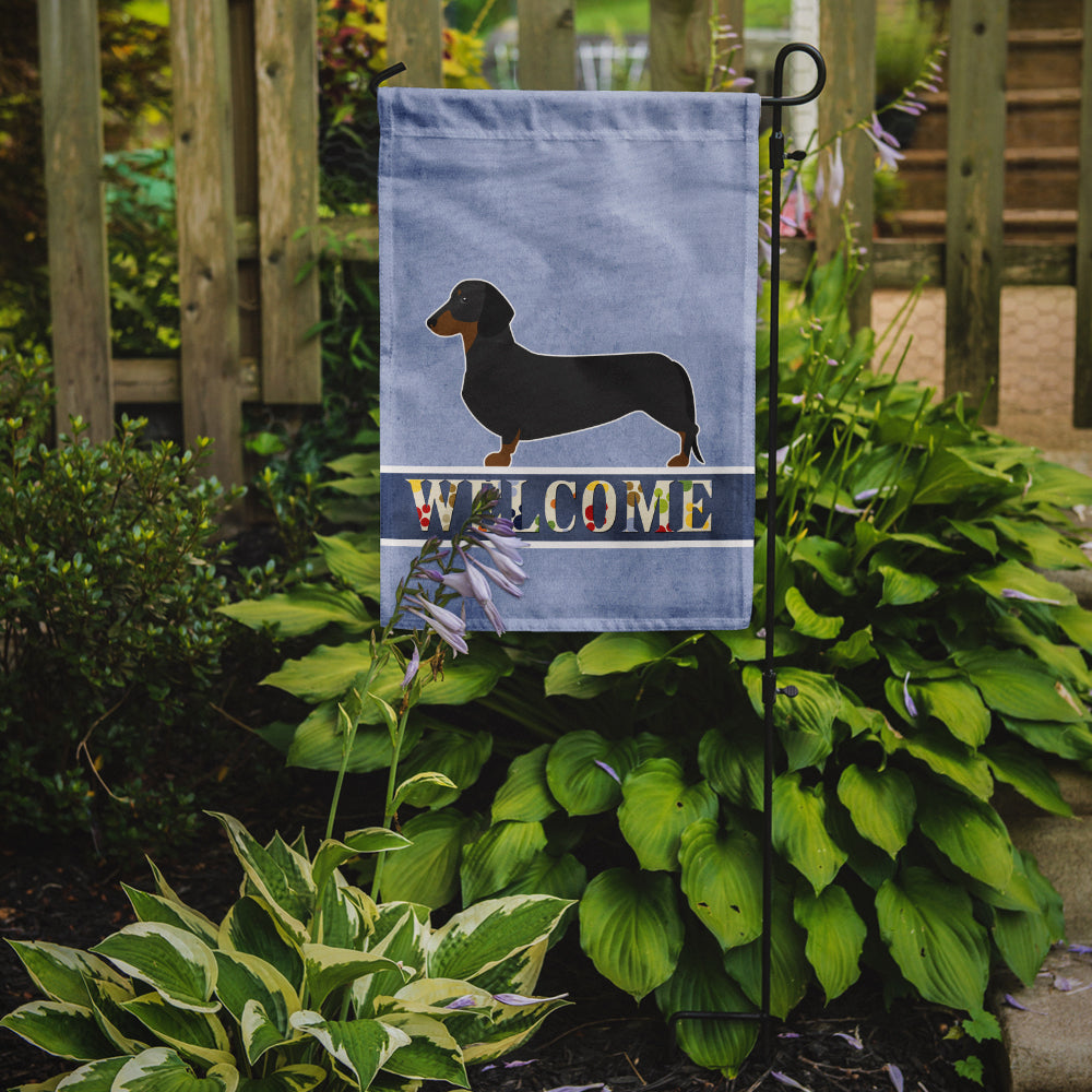 Dachshund Welcome Garden Flag - Outdoor Decorative Yard Flag BB5486GF