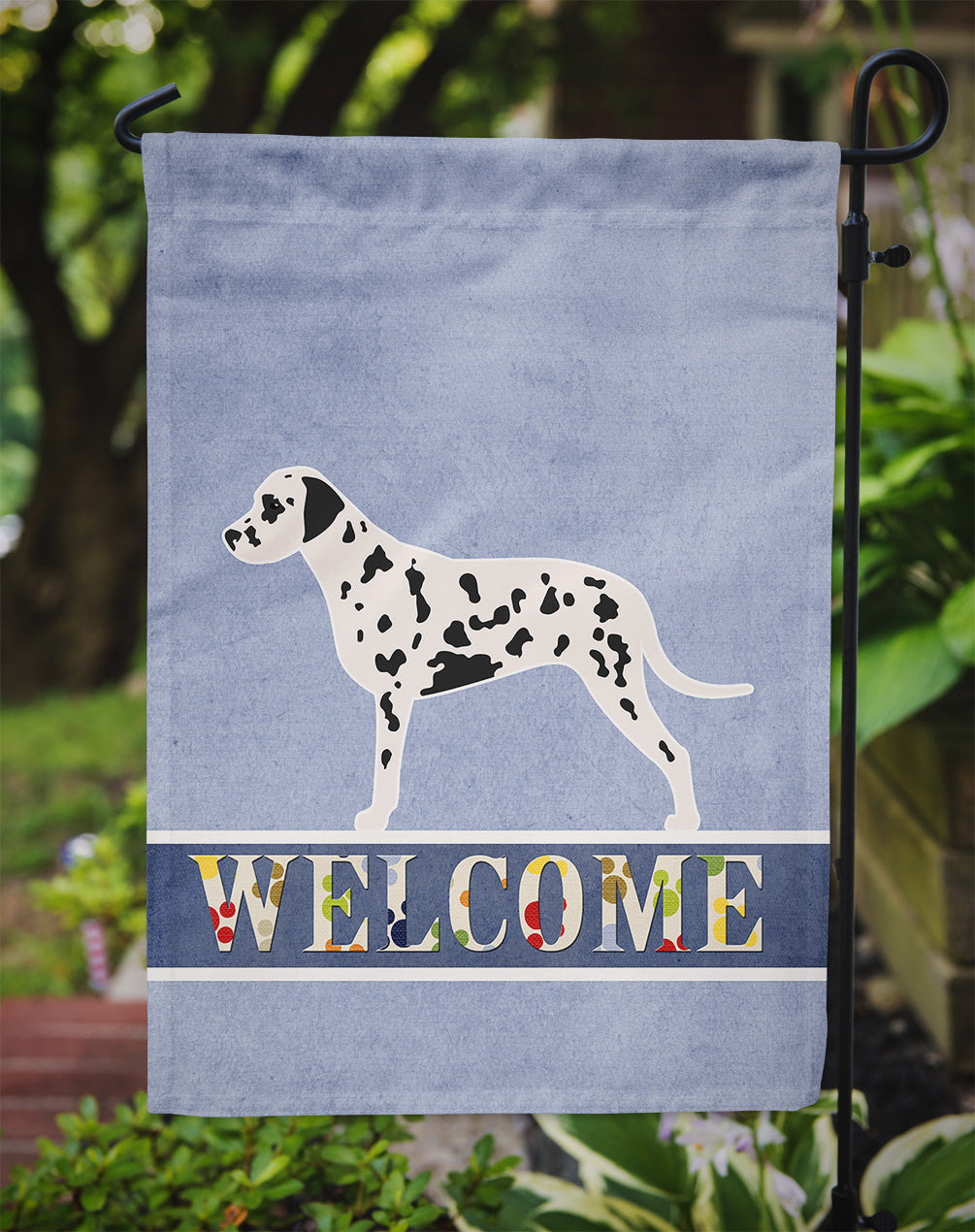 Dalmatian Welcome Garden Flag - Outdoor Decorative Yard Flag BB5487GF