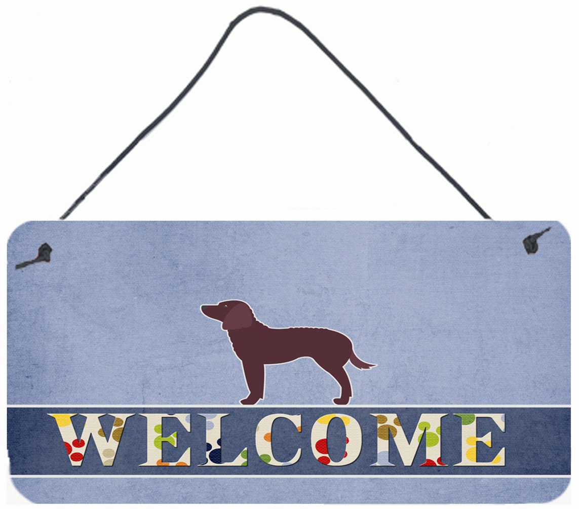 American Water Spaniel Welcome Wall or Door Hanging Prints BB5505DS812