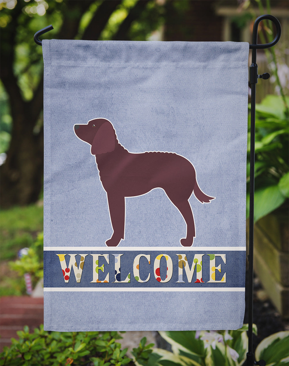 American Water Spaniel Welcome Garden Flag - Outdoor Decorative Yard Flag BB5505GF