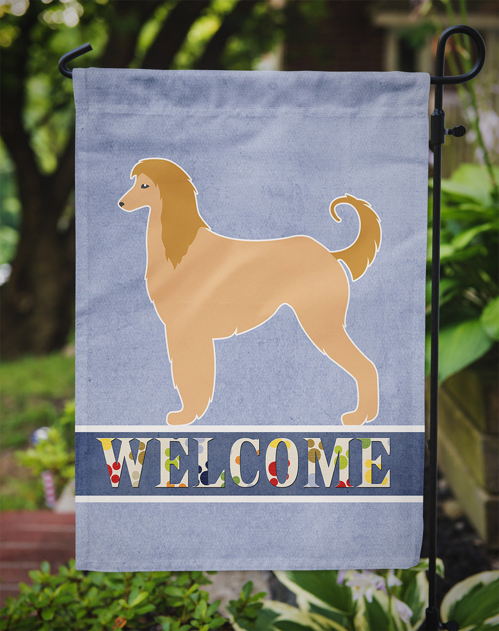 Afghan Hound Welcome Garden Flag - Outdoor Decorative Yard Flag BB5510GF