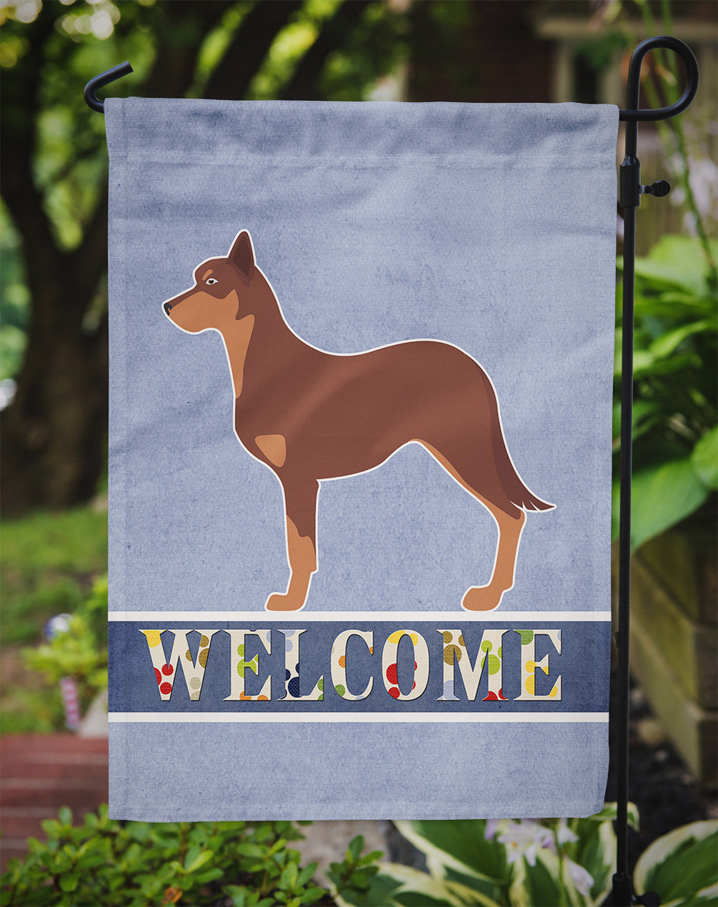 Australian Kelpie Dog Welcome Garden Flag - Outdoor Decorative Yard Flag BB5533GF