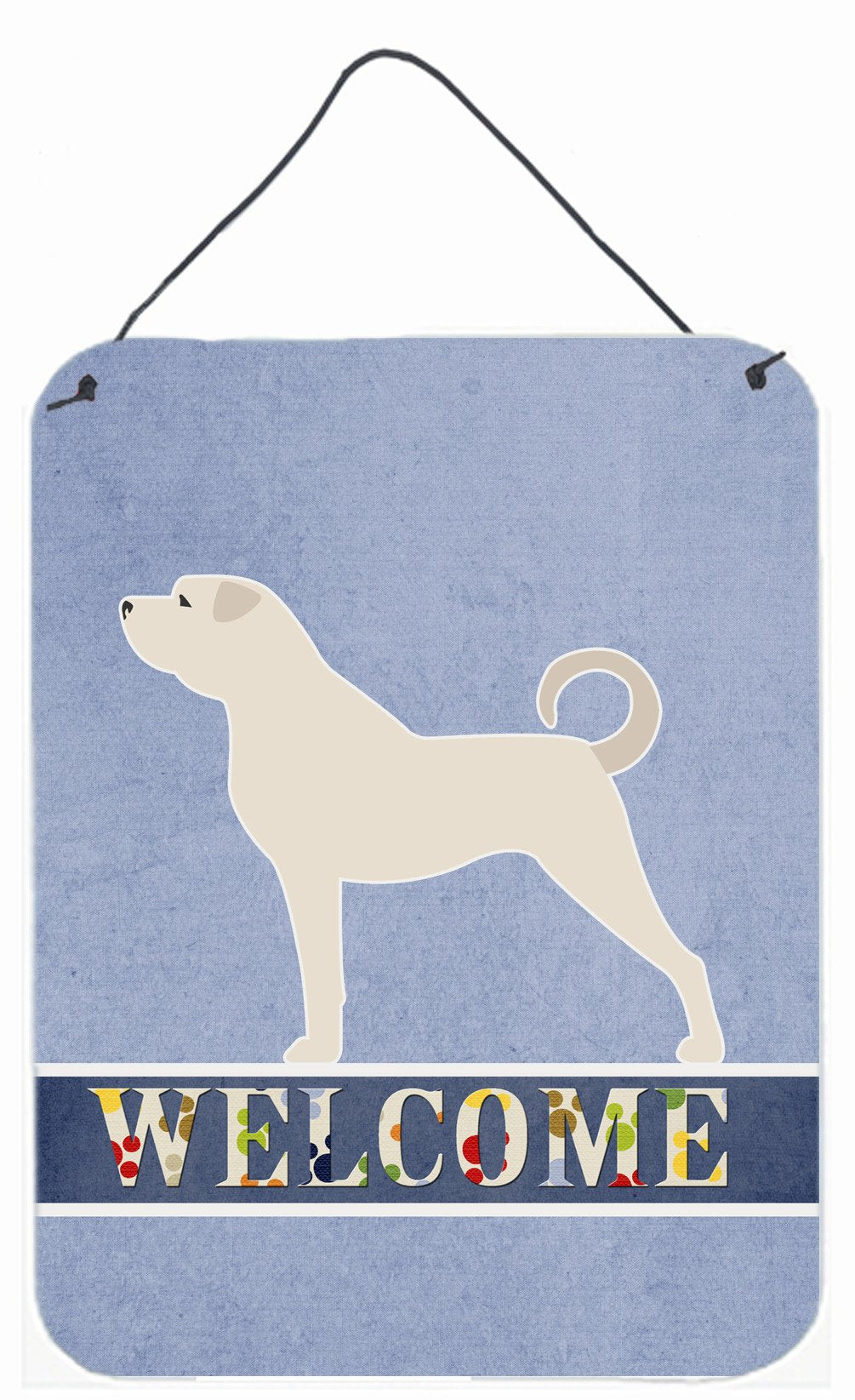 Anatolian Shepherd Welcome Wall or Door Hanging Prints BB5581DS1216