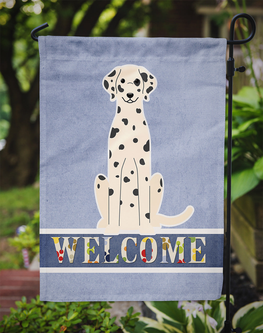 Dalmatian Welcome Garden Flag - Outdoor Decorative Yard Flag BB5678GF