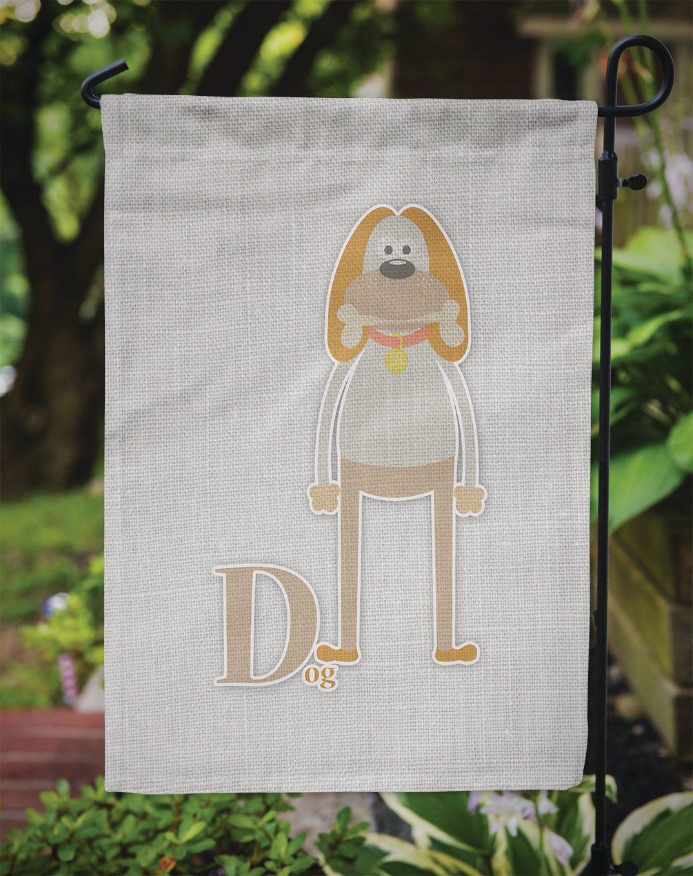 Alphabet D for Dog Garden Flag - Outdoor Decorative Yard Flag BB5729GF