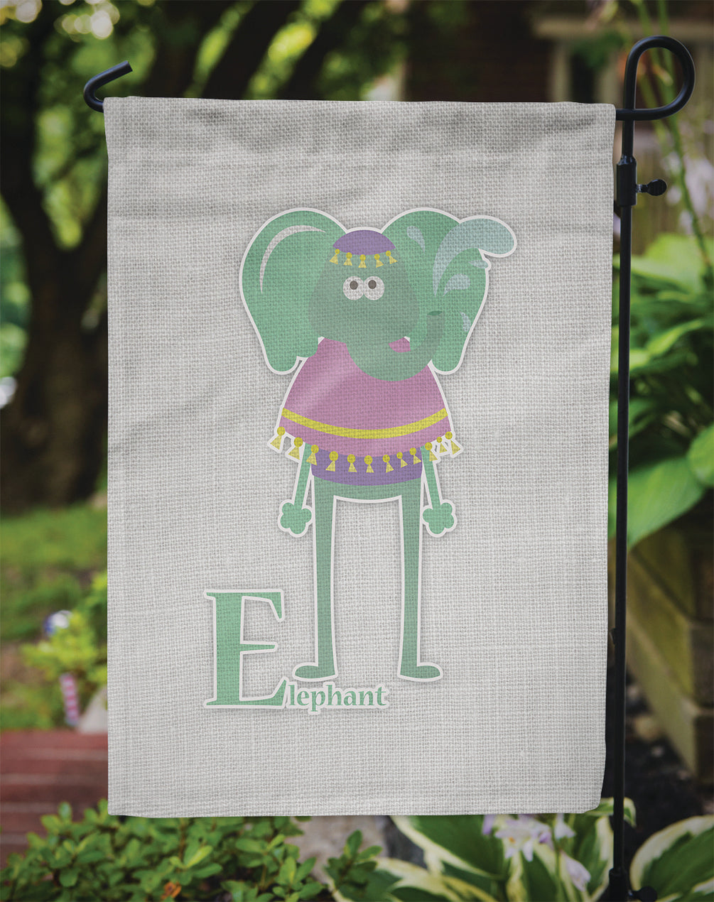 Alphabet E for Elephant Garden Flag - Outdoor Decorative Yard Flag BB5730GF